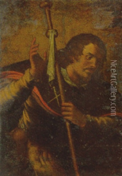 San Giacomo Pelligrino Oil Painting -  Pordenone (Giovanni Antonio)