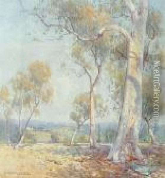 Among The Gum Trees Oil Painting - William Lister Lister