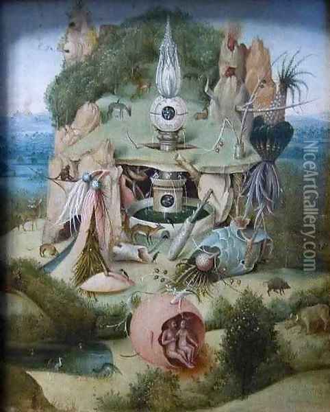 Paradise or Allegory of Vanity Oil Painting - Hieronymous Bosch