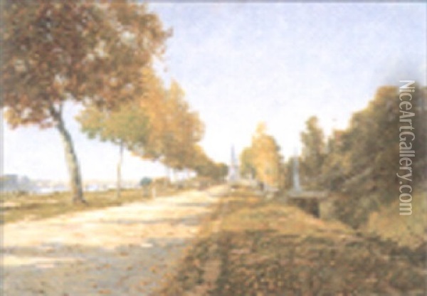 Zonnige Weg Oil Painting - Charles H. Clair