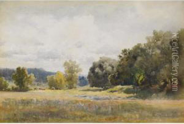 Pastoral Landscape Oil Painting - Lucius Richard O'Brien