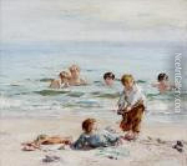 Boys Bathing, Summer Oil Painting - William McTaggart
