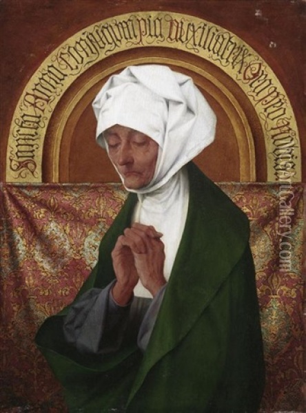 Die Heilige Anna Oil Painting - Theophile (Marie Francoise) Lybaert