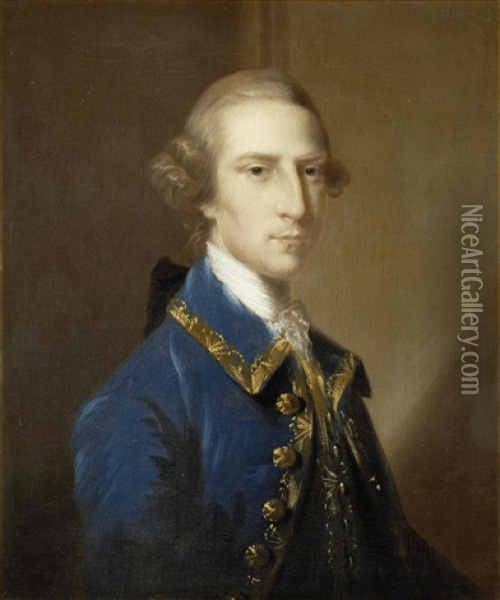 Portrait Of Tyringham Backwell Oil Painting - John Astley