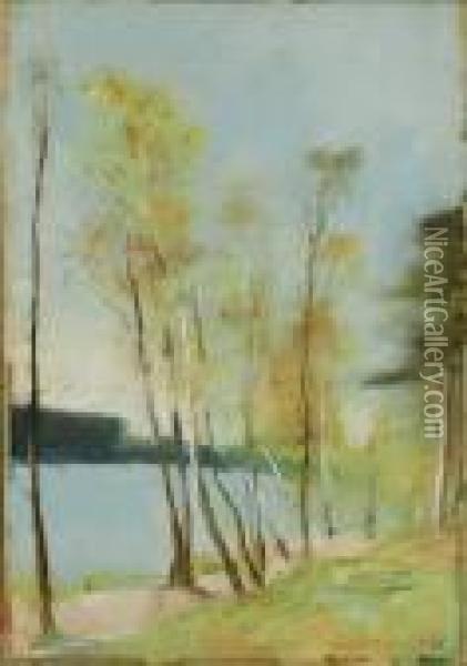 Markischer See Im Herbst Oil Painting - Lesser Ury