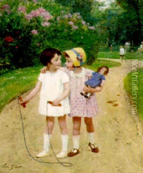 Friendship Oil Painting - Victor Gabriel Gilbert