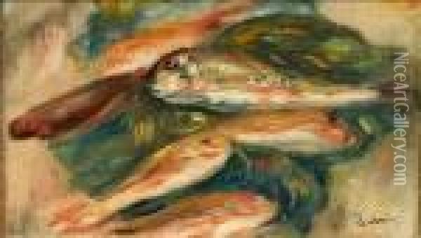 Nature Morte Aux Rougets Oil Painting - Pierre Auguste Renoir