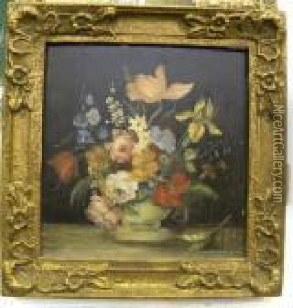 Vase Of Flowers Oil Painting - Jan van Kessel