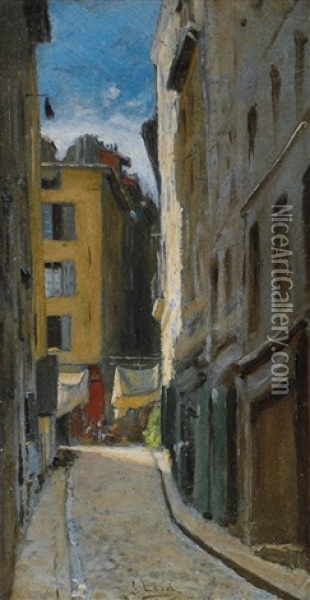 Vicolo Di Firenze Oil Painting - Giovanni Lessi