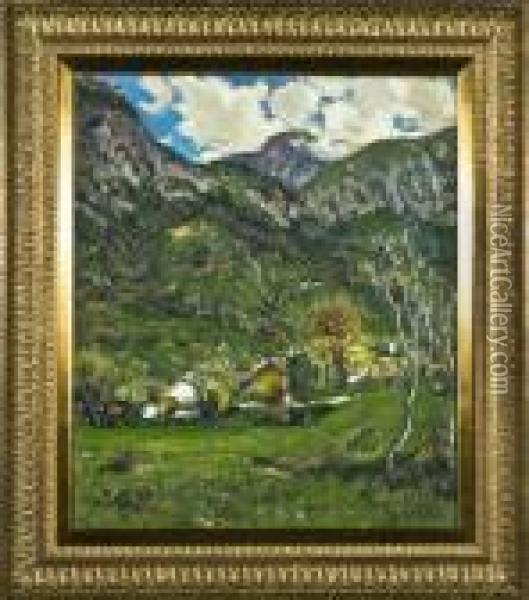 Paesaggio Montano Oil Painting - Giovanni Depetris