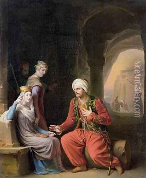 The Entreaty Oil Painting - Jean Antoine Laurent