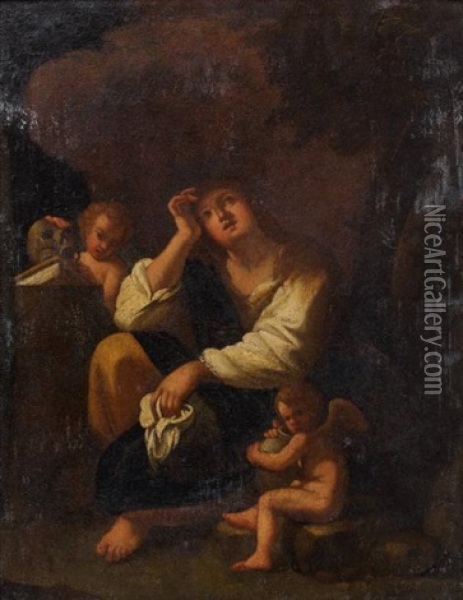 Marie-madeleine Oil Painting - Bartolomeo Schedoni