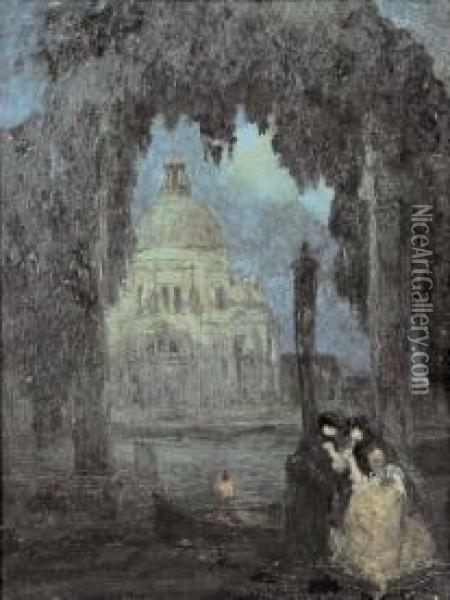 Notturno A Venezia Oil Painting - Rodolfo Paoletti