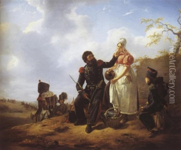 La Cantiniere Oil Painting - Jean Henri de Coene