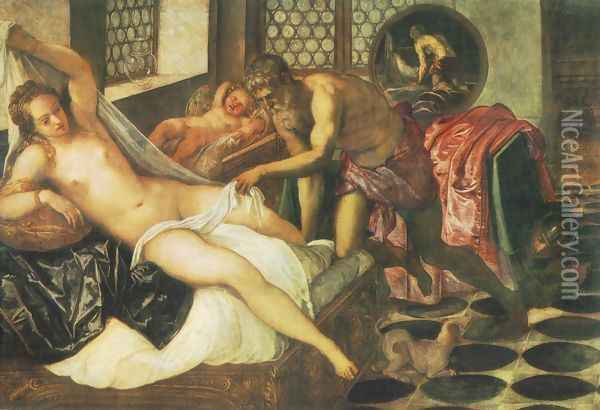 Vulcanus Takes Mars and Venus Unawares Oil Painting - Jacopo Tintoretto (Robusti)