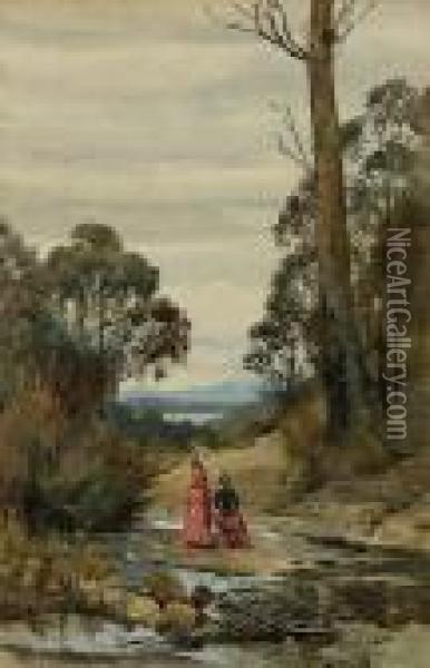 On The Road To Mount Wellington Oil Painting - Julian Rossi Ashton