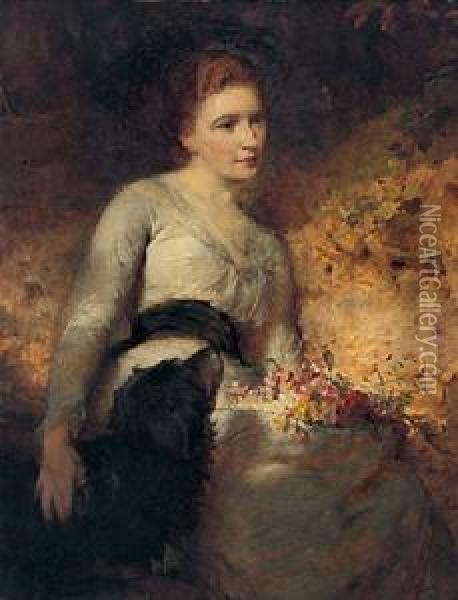 Jane Isabella Baird Oil Painting - George Elgar Hicks