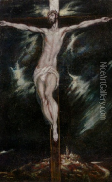 The Crucifixion Oil Painting -  El Greco