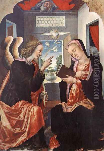 Annunciation Oil Painting - Bartolomeo Vivarini