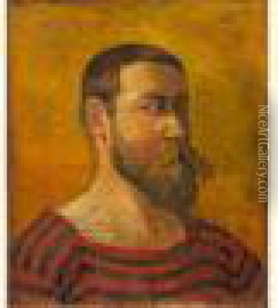 Portrait D'homme Barbu Oil Painting - Georges-Daniel de Monfreid