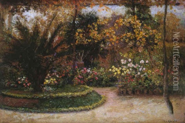 Jardin Oil Painting - Juan Jose Garate Y Clavero