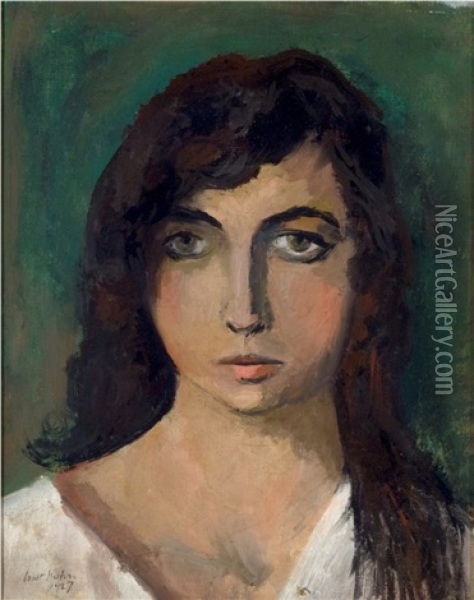 Girl Oil Painting - Walt Kuhn