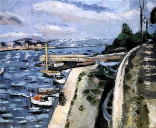 Vue D' Antibes Oil Painting - Henri Matisse