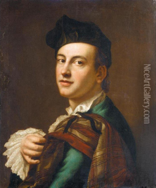 Portrait Of A Gentleman Oil Painting - Gavin Hamilton