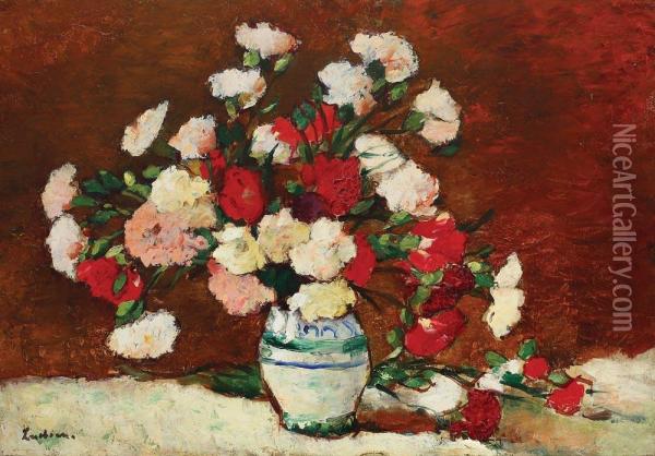 Carnations Oil Painting - Stefan Luchian
