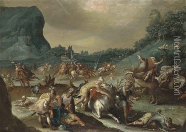 The Conversion Of Saint Paul Oil Painting - Pauwels Casteels