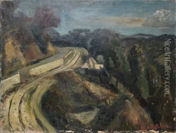 La Route De Vence Oil Painting - Amedee Marie Dominique Dubois de La Patelliere