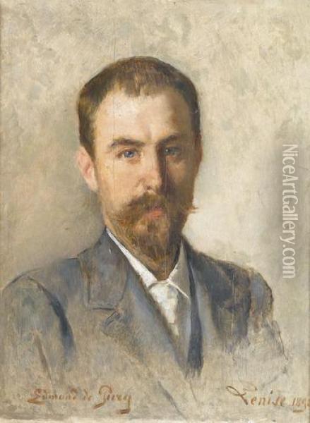 Portrat Des Prinzen Bozidar Karageorgewitsch Oil Painting - Edmond Jean de Pury