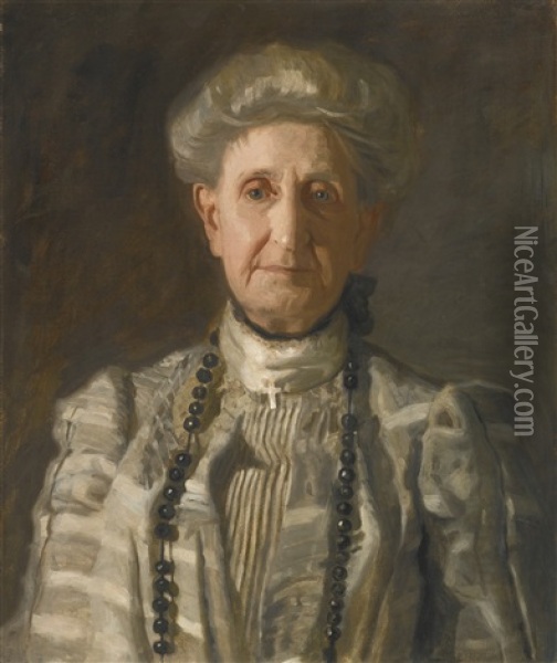 Mrs. Anna A. Kershaw Oil Painting - Thomas Eakins