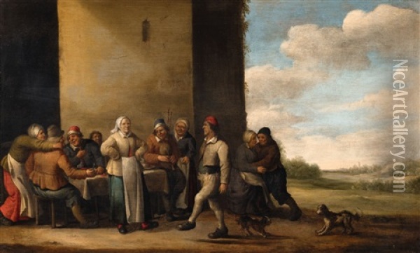 The Peasant's Meal Oil Painting - Joost Cornelisz. Droochsloot