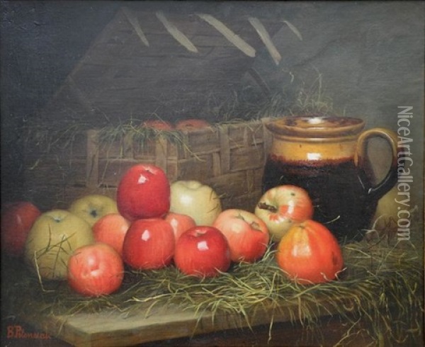 Nature Morte Aux Pommes Et Au Pichet Oil Painting - Blanche Polonceau