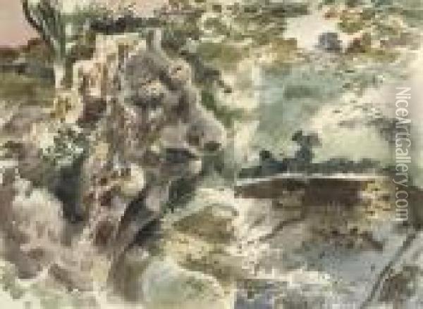 Monster Pond Oil Painting - Paul Nash