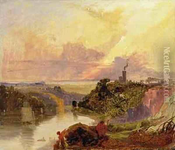 The Avon Gorge at Sunset Oil Painting - Francis Danby