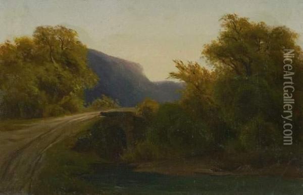 Landschaft. Oil Painting - Joseph Bernardi