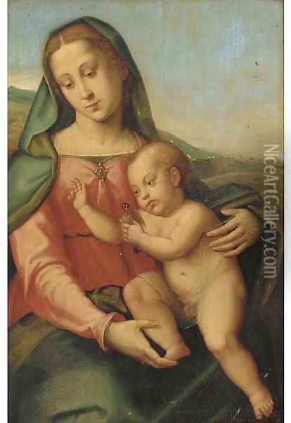 The Madonna and Child Oil Painting - Giovanni Antonio Sogliani