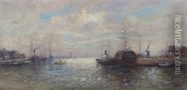Le Port Oil Painting - Henry Moret