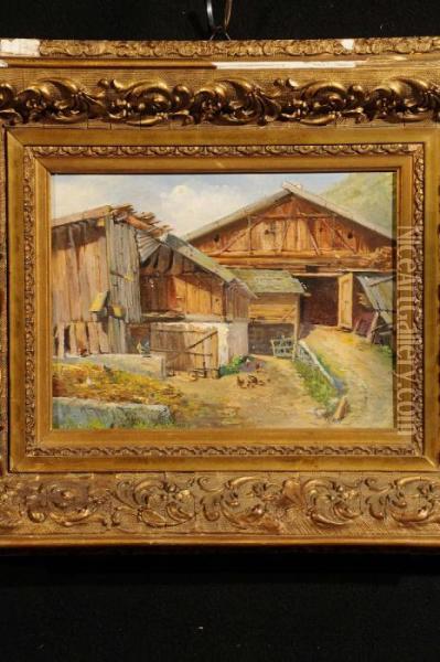 Baite A Mules Oil Painting - Giovanni Colmo