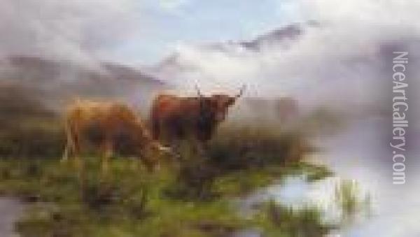 Moorland And Mist Oil Painting - Peter Graham
