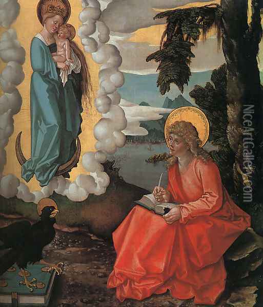 Saint John on Patmos 1511 Oil Painting - Hans Baldung Grien