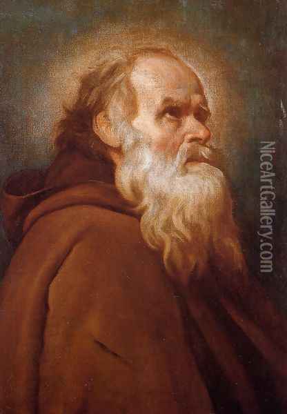 St. Anthony Abbot Oil Painting - Diego Rodriguez de Silva y Velazquez