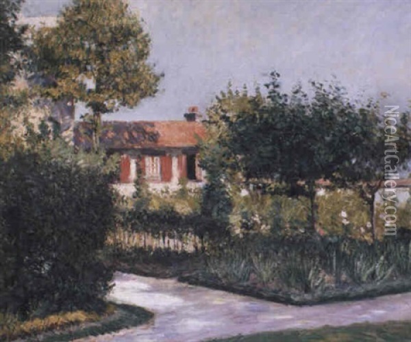 Maison Et Jardin En Normandie Oil Painting - Gustave Caillebotte