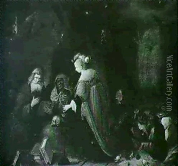 The Temptation Of St. Anthony Oil Painting - David Ryckaert III