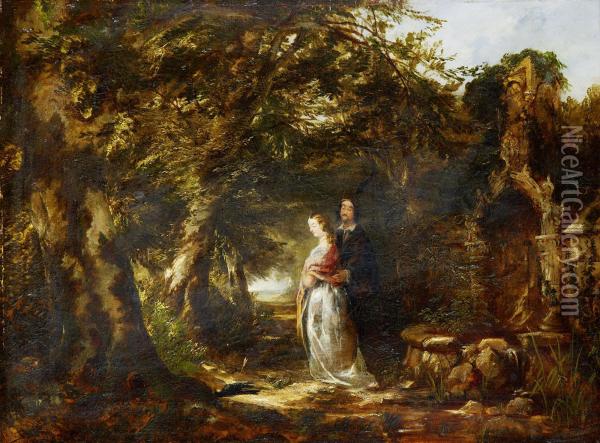 Den Forflugna Pilen Oil Painting - Edward John Cobbett