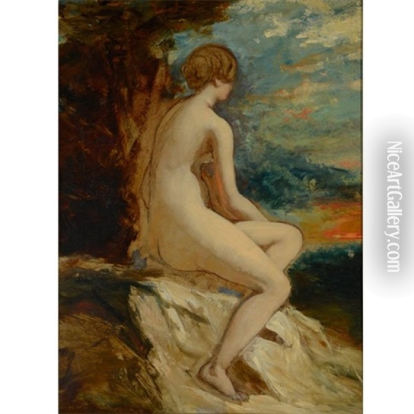Sketch For Andromeda Oil Painting - William Etty