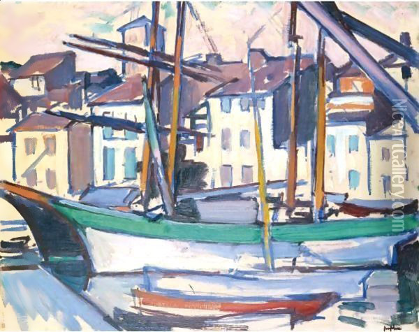 Cassis Harbour Oil Painting - Samuel John Peploe