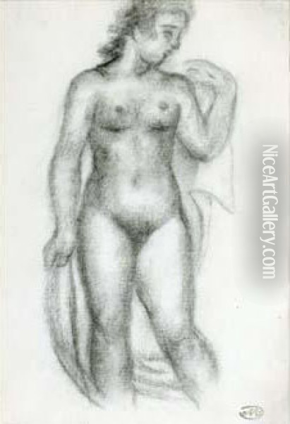 Baigneuse Debout Oil Painting - Aristide Maillol